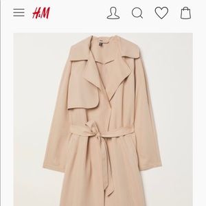 H&M Light Weight Trench Coat NWT